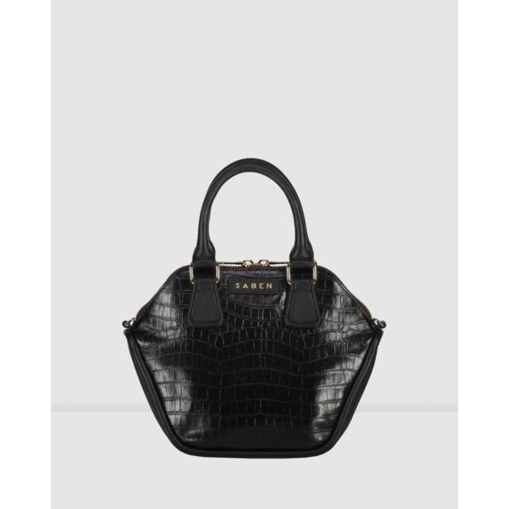 Saben Liv Croc-embossed Leather Handbag SA973AC49TUS