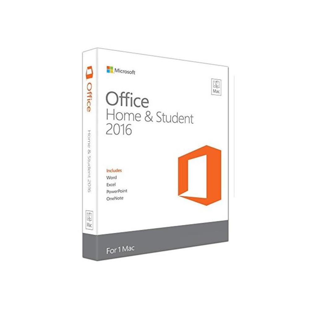 Microsoft Office 2016 Home &amp; Student for Mac, One Time Purchase 1 User B077G2WC27