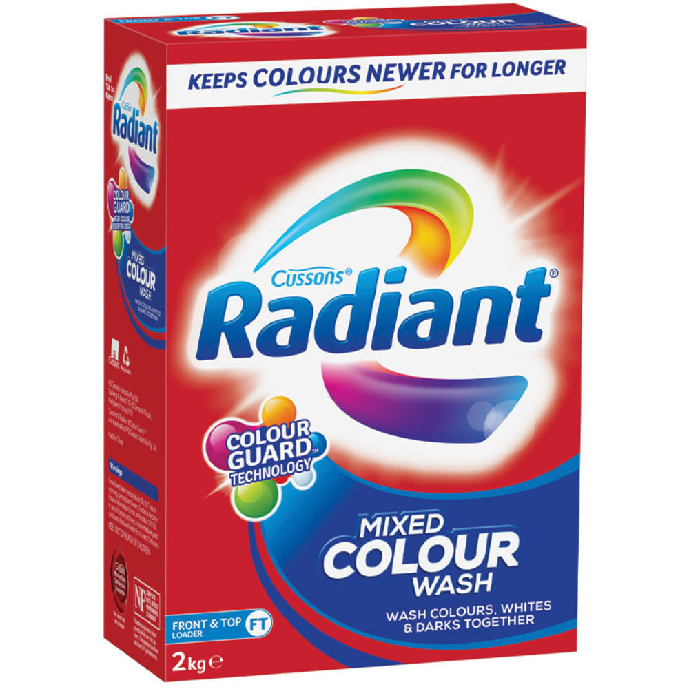 Radiant Laundry Powder Mixed Colour Wash 2kg