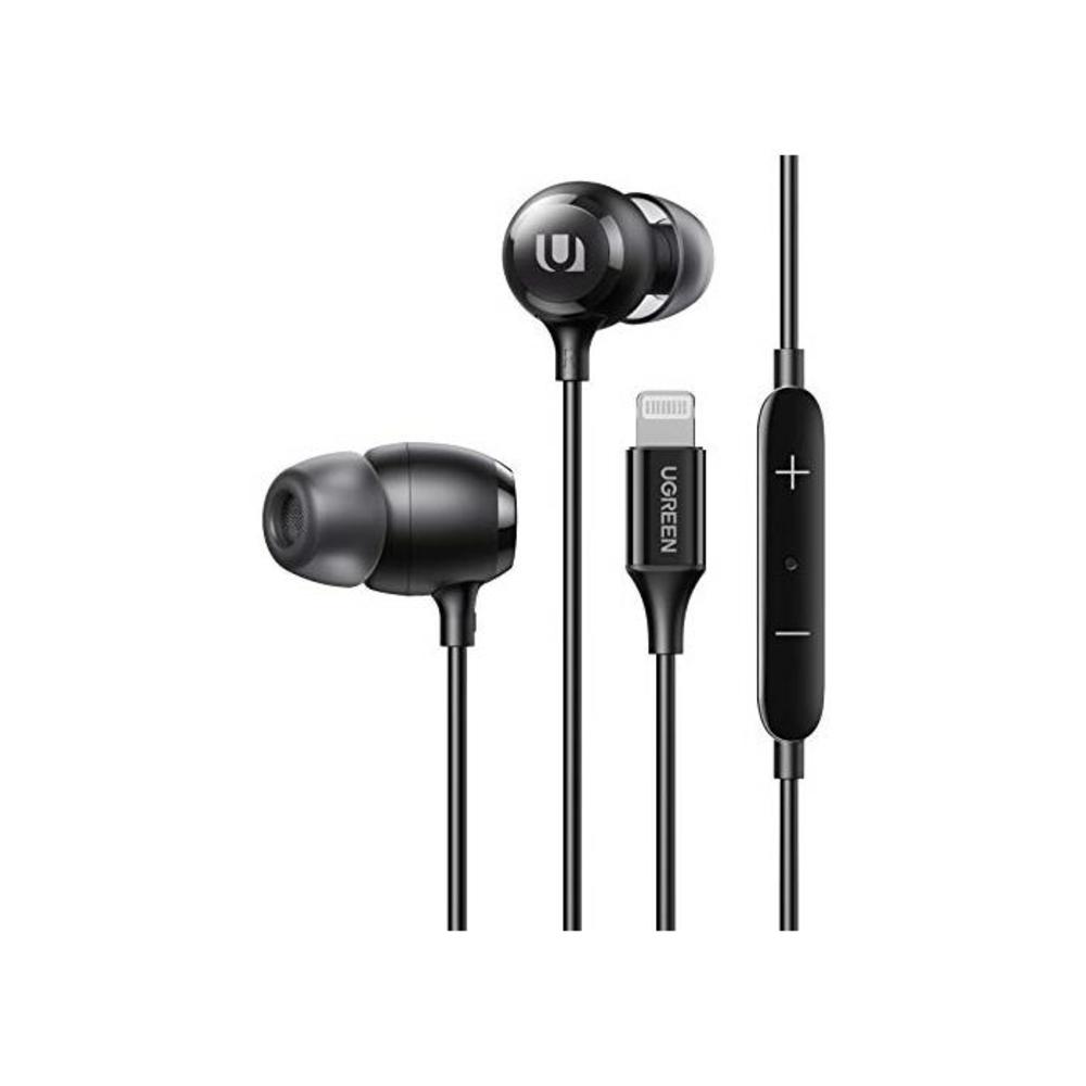 UGREEN Lightning Earbuds MFi Certified Compatible for iPhone with Microphone Volume Control for iPhone 12 Mini Pro Max SE 11 Pro Max XR XS 8 7 B08JLDHCW7