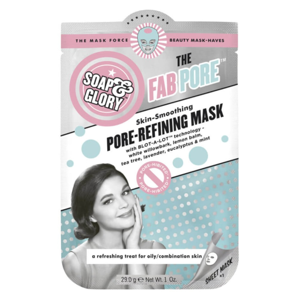 솝 &amp; 글로리 더 Fab 포어™ 포어-리파이닝 시트 마스크 I-042831, Soap &amp; Glory The Fab Pore™ Pore-refining Sheet Mask I-042831