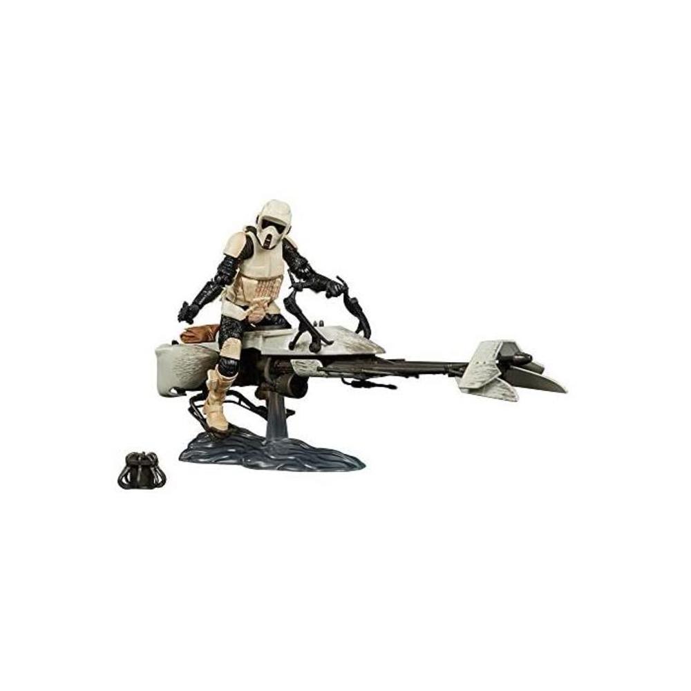Star Wars - The Black Series - Mandalorian - Speeder Bike and Scout with The Child - Baby Yoda - Grogu - Collectible Action Figure and Toys for Kids - Boys and Girls – F1189 - Ages B087YHVF9J