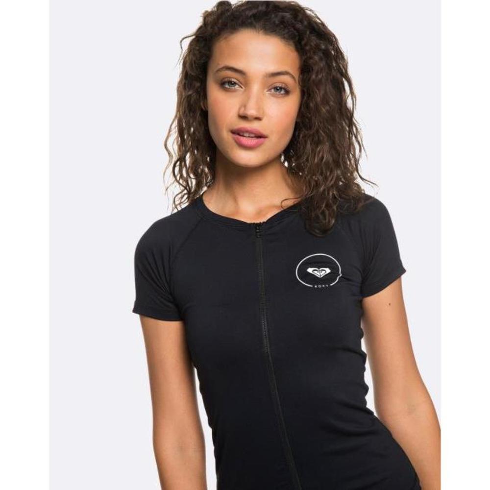 Roxy Womens Essentials Short Sleeve Zipped Rash Vest RO024AA99ZII