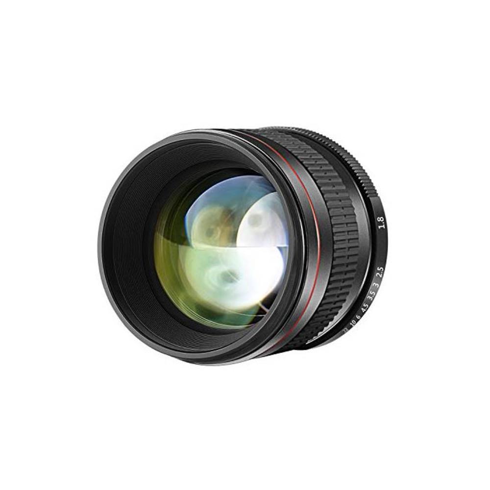Neewer Multi-Coated 85mm f/1.8 Portrait Aspherical Telephoto Lens for Canon EOS 80D 70D 60D 60Da 50D 7D 6D 5D 5DS 1Ds Rebel T6s T6i T6 T5i T5 T4i T3i T3 T2i and SL1 DSLR Cameras, M B01NBVO72B