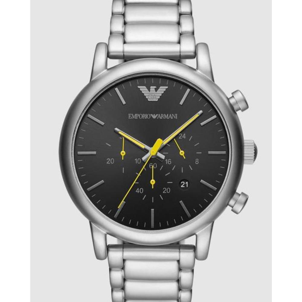 Emporio Armani Silver-Tone Chronograph Watch AR11324 EM941AC07HCQ
