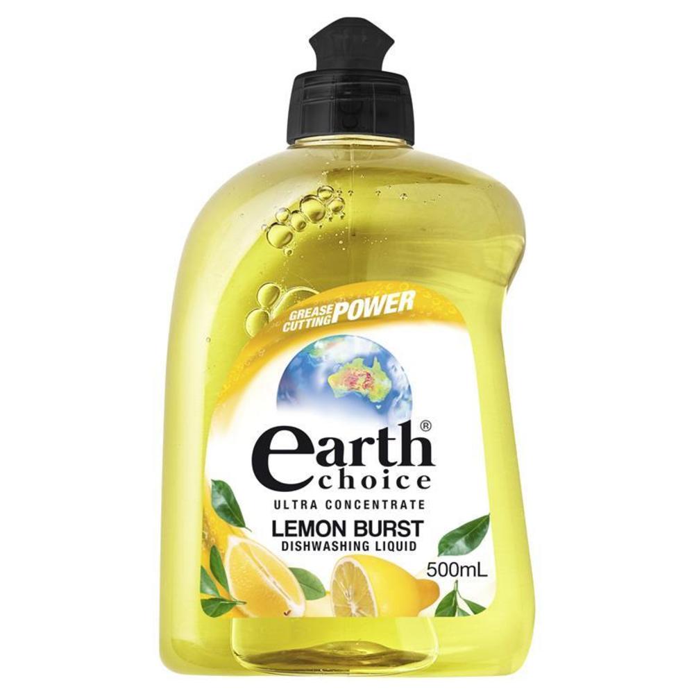 어스 초이스 디쉬와시 컨선트레이트 레몬 버스트 500ml, Earth Choice Dishwash Concentrate Lemon Burst 500ml