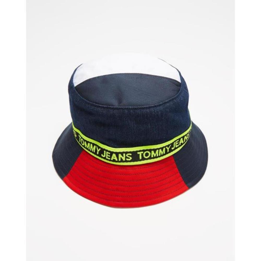 Tommy Jeans Logo Tape Bucket Hat TO554AC25DVM