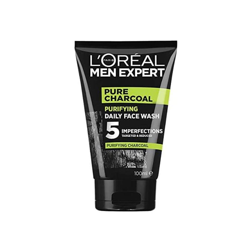 LOréal Paris Men Expert Pure Power Charcoal Face Wash For Men, for Oily Skin and Breakouts, with Oak Charcoal, 100ml B07SZF312S