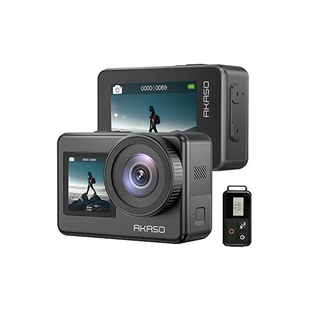 AKASO Brave 7 4K30FPS 20MP WiFi Action Camera with Touch Screen Vlog Camera EIS 2.0 Zoom Support External Mic Voice Control Waterproof Camera with 2X 1350mAh Batteries B08P2XNRPY