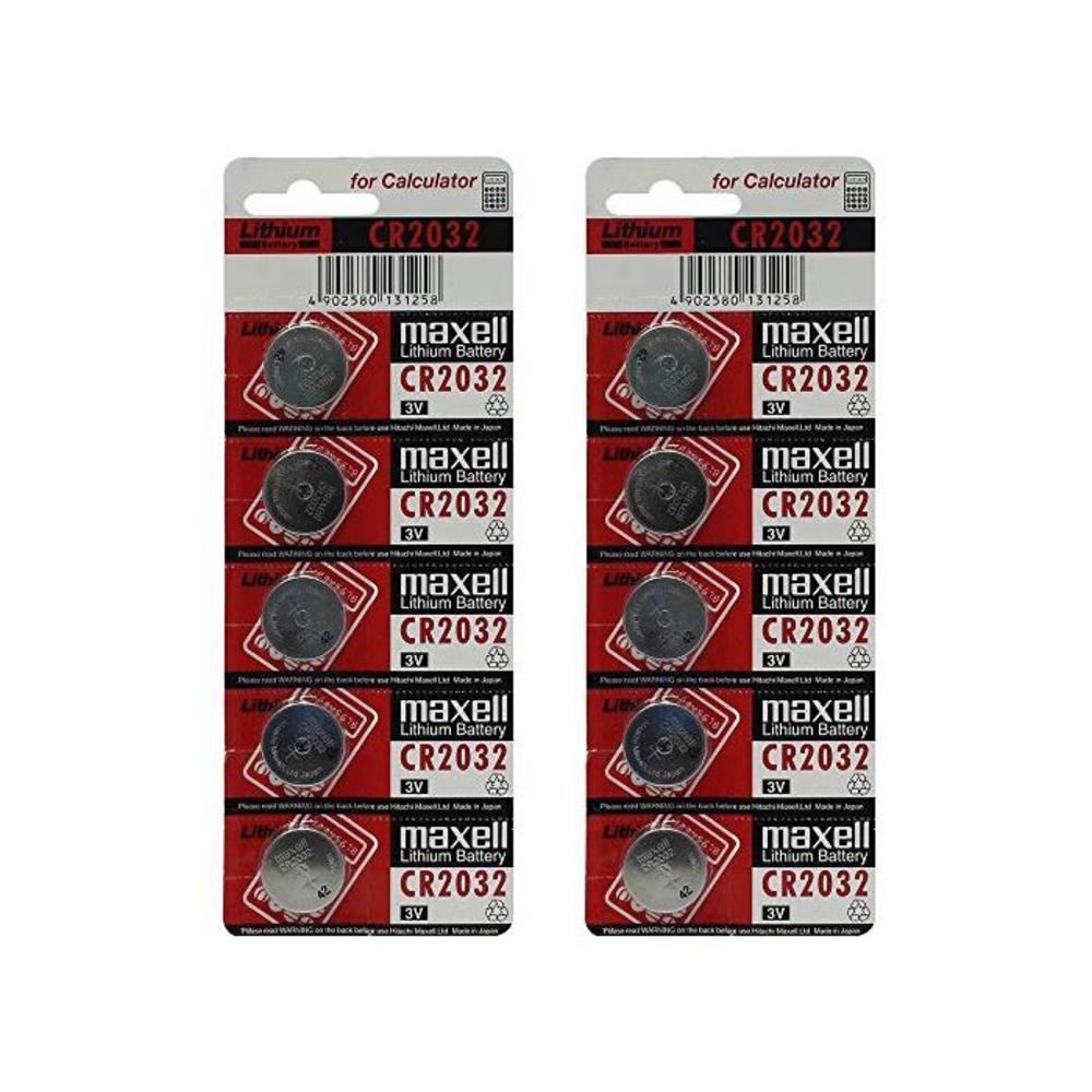 Maxell CR2032 2032 Button Coin Cell Battery - 10 PACK B005LQAFGW