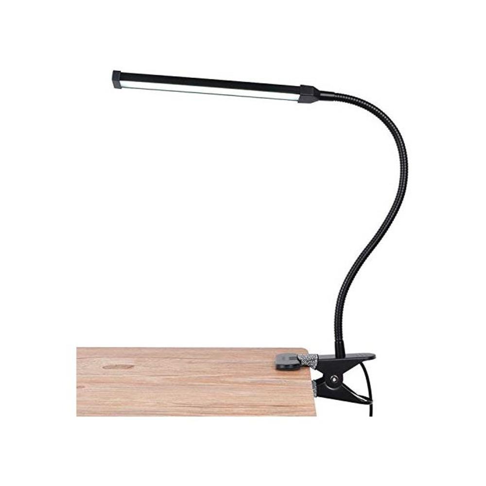 Dimmable LED Clip on Lamp for Table Bed Piano, Gooseneck Desk Light with Clamp, Color Temperature Changeable &amp; USB Powered Design for Reading Piano Playing Drawing Art Task Working B08SKGGF6P