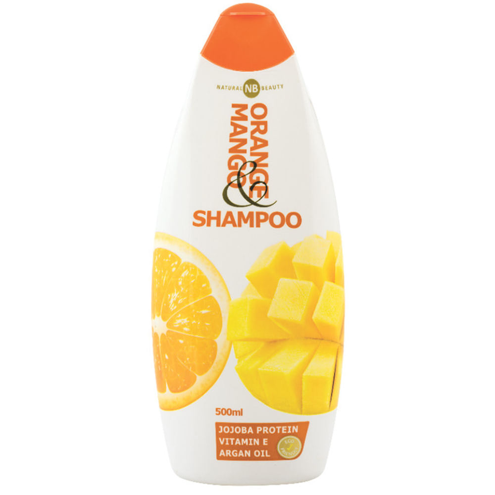 내츄럴 뷰티 샴푸 망고 and 오렌지 500ml, Natural Beauty Shampoo Mango and Orange 500ml