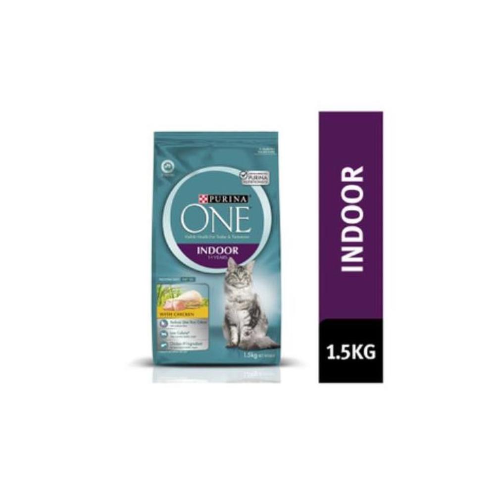 Purina One Indoor 1+ Years Dry Cat Food With Chicken 1.5kg 3598740P