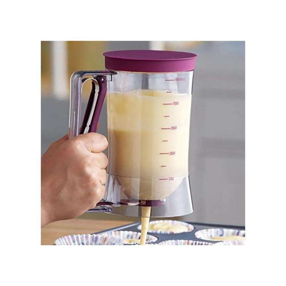 Cupcake Pancake Batter Dispenser - Perfect Baking Tool for Cupcakes, Waffles, Muffin Mix, Crepes, Cake or Any Baked Goods -Cake Mix Pastry Jug Baking Maker-Bakeware Maker with Meas B07L4YPKCQ