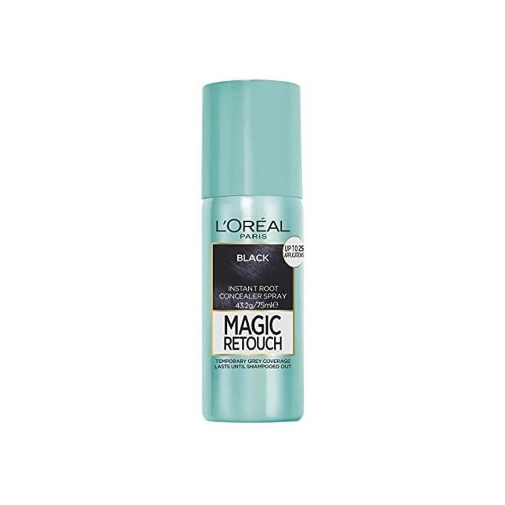 LOréal Paris Magic Retouch Temporary Root Concealer Spray, Black (Instant Grey Hair Coverage) B077639TKX