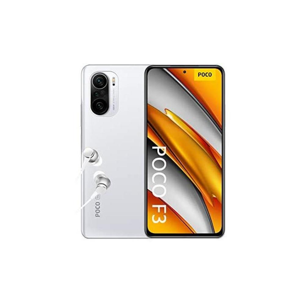 Poco F3 5G - Smartphone 6+128GB, 6,67” 120Hz AMOLED DotDisplay, Snapdragon 870, 48MP Triple Camera, 4520mAh, Arctic White (UK Version + 2 Years Warranty) B08XYC9XVS