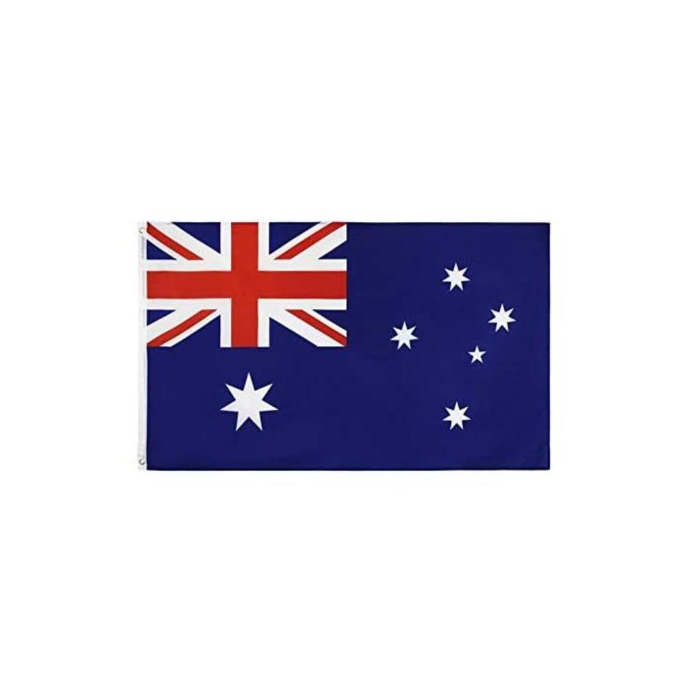 Aertemisi 3 x 5 ft Australia Flag, Australian National Flags Polyester with Brass Grommets 90 x 150 cm B08KJ7K8MQ