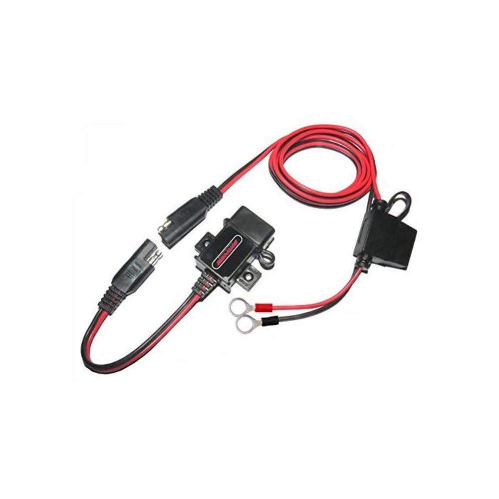 MOTOPOWER MP0609A 3.1Amp Motorcycle USB Charger Kit SAE to USB Adapter Bike Phone GPS USB Charger B01DYE54LI