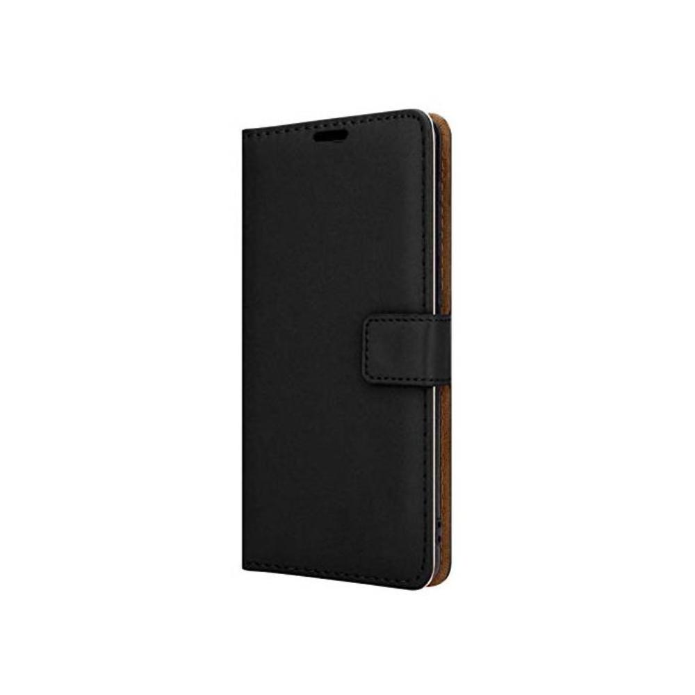 for Xiaomi Mi A3 2019 Leather Wallet Case, Magnetic Closure Full Protection Book Design Wallet Cover with Card Slots and Kickstand- Black B085G2V6MT
