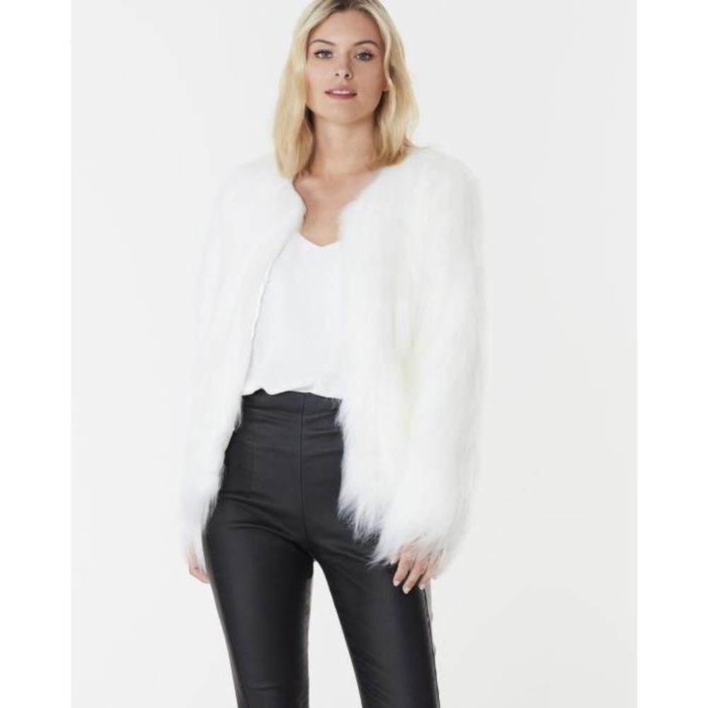 Everly Collective Marmont Faux Fur Jacket EV258AA14LGR