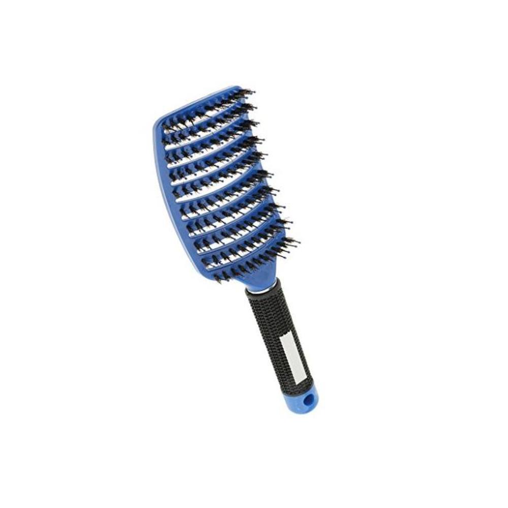 MagiDeal Paddle Detangling Hair Brush Curved Vented Nylon Bristle Pins Hairbrush Comb for Women Long Thick Thin Curly &amp; Tangled Hair Random Color B076BZB4NB