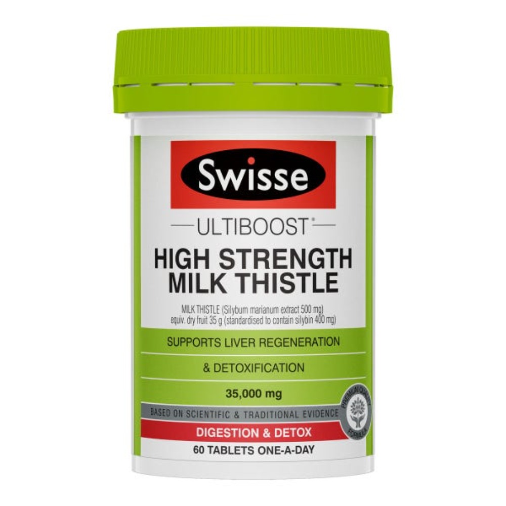 스위스 하이스트랭쓰 밀크씨슬 35000mg 60정 Swisse High Strength Milk Thistle 60 Tablets
