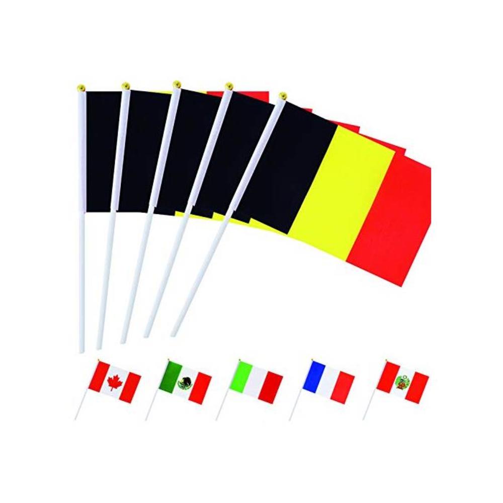 30 Pack Hand Held Small Australia National Flags Australian Flag On Stick,International World Country Stick Flags Banners,Olympic Games,Party Decorations for World Cup,Sports Clubs B084TFH8NL