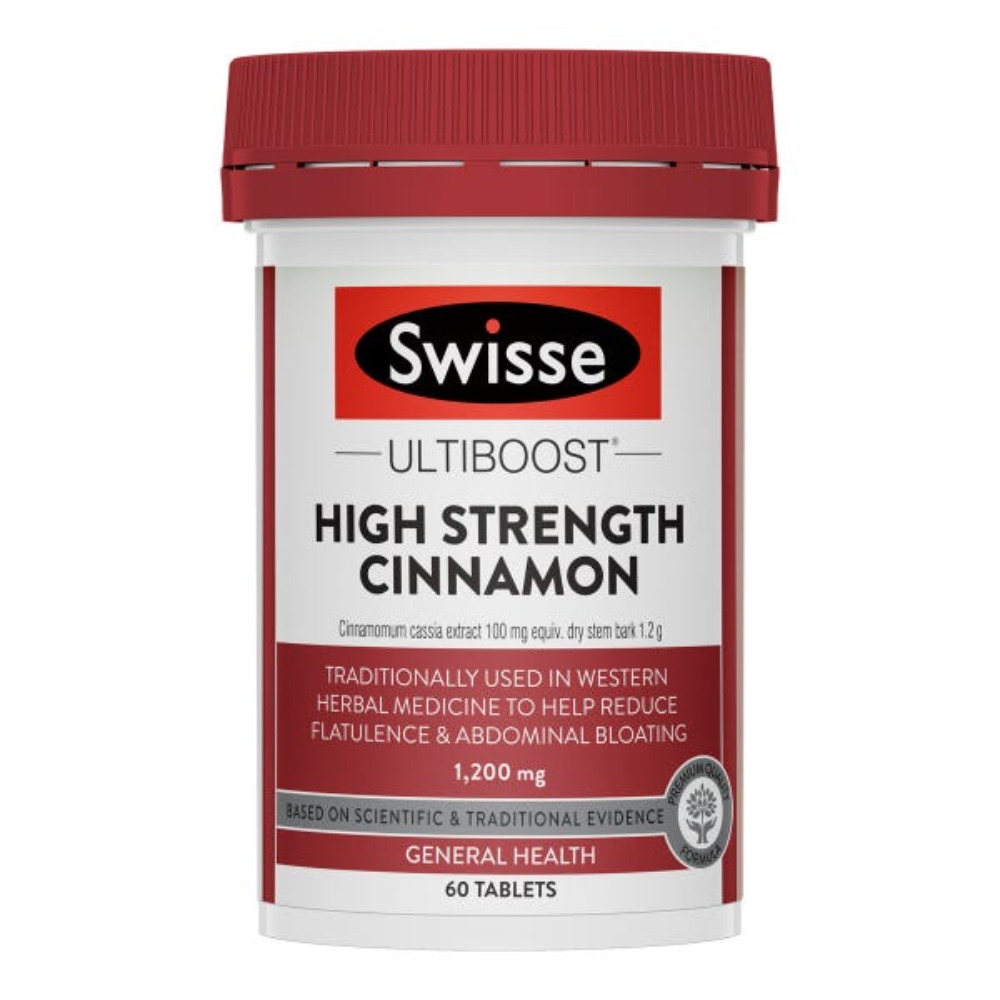 스위스 울티부스트 하이 스트렝쓰 시나몬 60타블렛  Swisse Ultiboost High Strength Cinnamon 60 Tablets