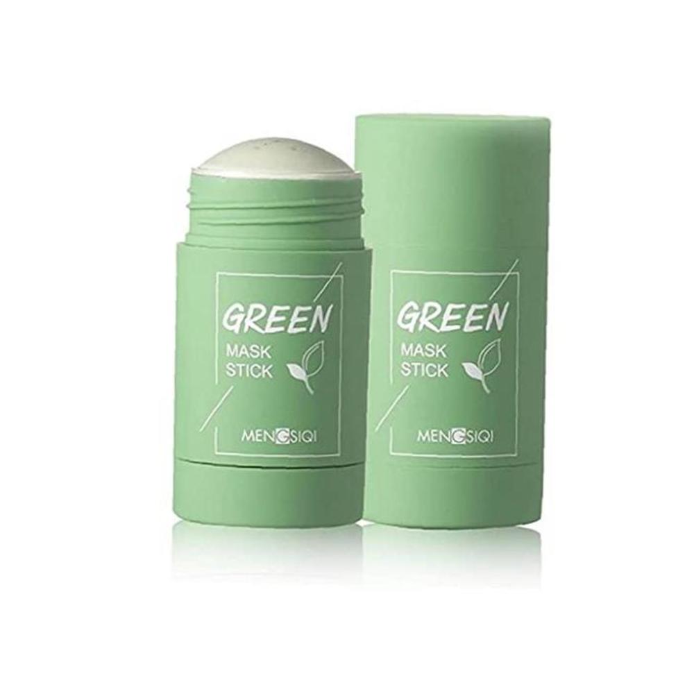 Face Cover, Green Clay Purifying Clay Stick Face Cover, Deep Cleansing Moisturizing Facial Blackhead Remover Green Tea Face Cover B0948YJ29P