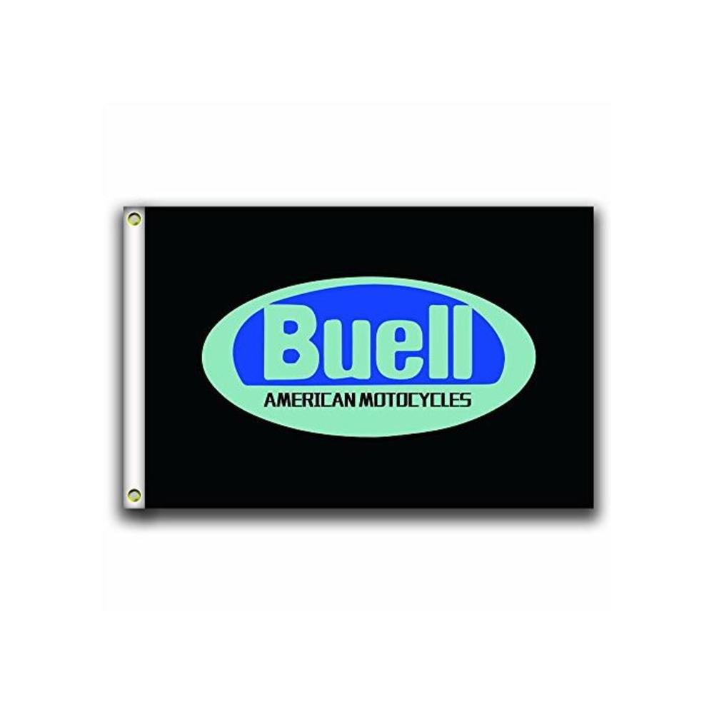 Buell Motocycles Flags Banner 3X5FT 100% Polyester,Canvas Head with Metal Grommet B07SHCYR2F