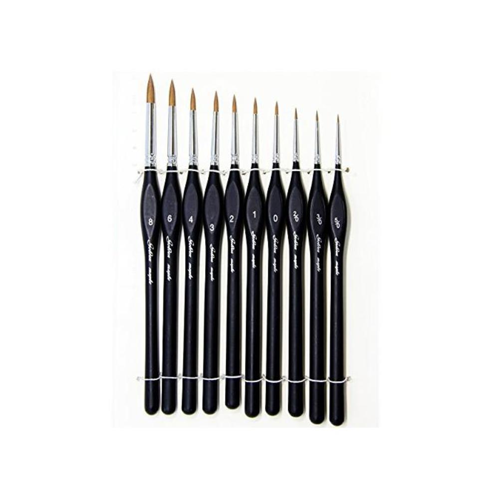 Artist Paint Brushes set-10 Pcs Best Professional Detail Paint Brush, Miniature Brushes Will Keep a Fine Point and Spring, for Watercolor, Oil, Acrylic, Nail Art &amp; Models,Paint by B074M44VZ6