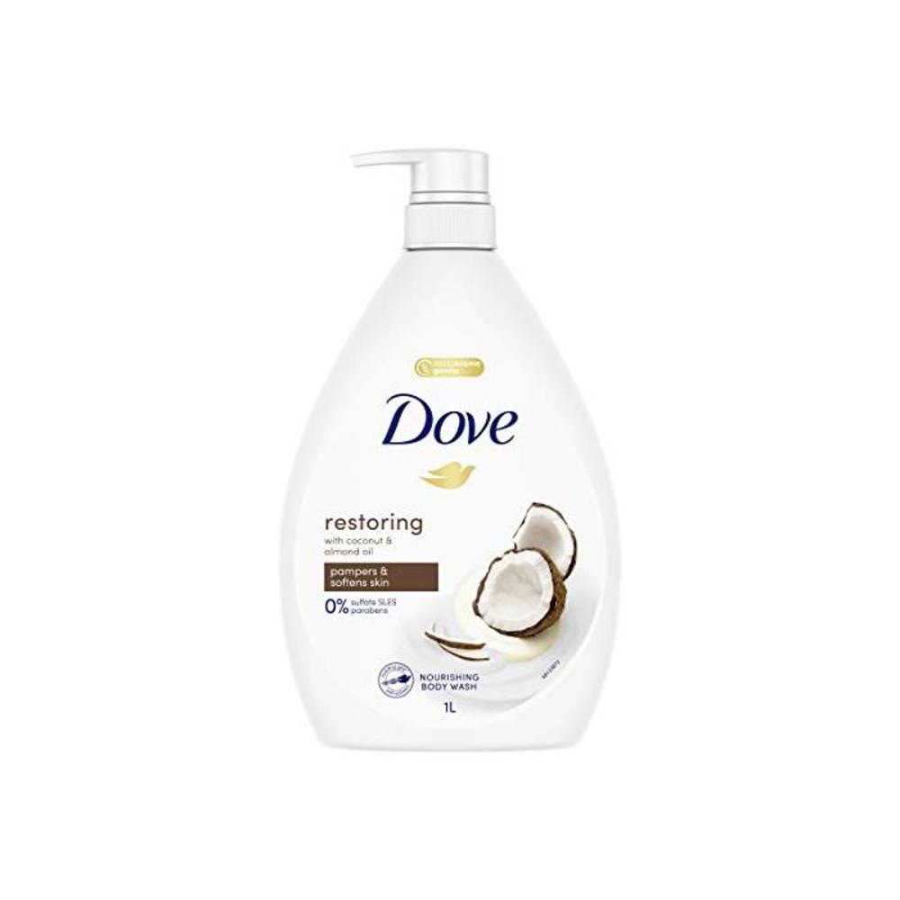 Dove Body Wash Restoring Coconut &amp; Almond Oil, 1L B08CY2B1L7