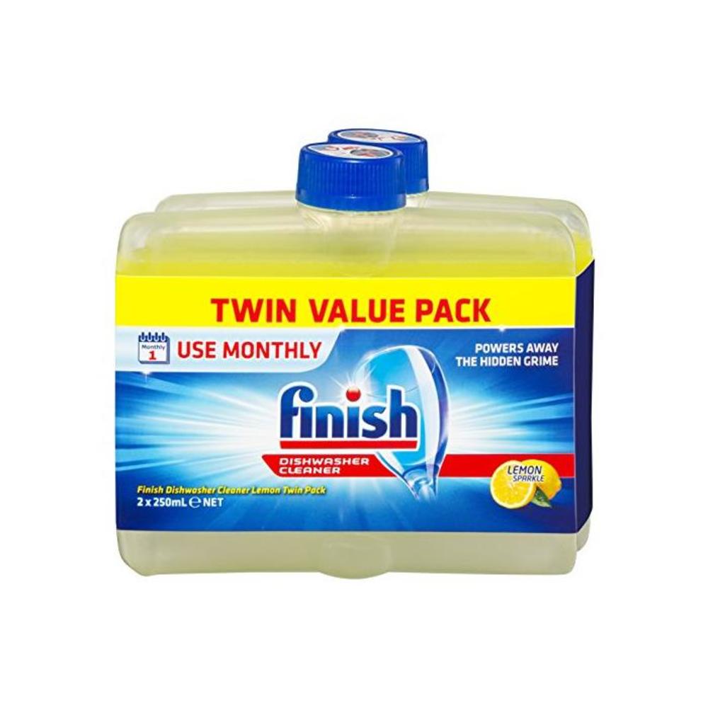 Finish Dishwasher Cleaner, Lemon Sparkle, Twin Pack 2x250ml, 2 Pack B077BQWY5C