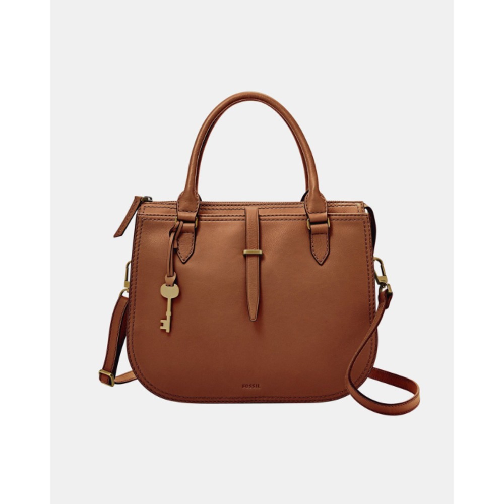 Fossil Ryder Brown Satchel FO646AC39LNO