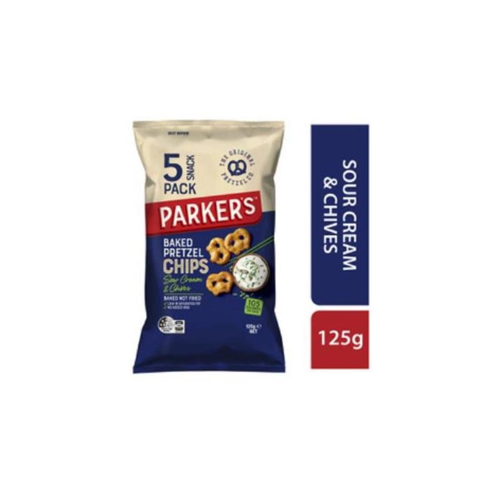 Parker&#039;s Sour Cream And Chives Pretzels Chips 5 pack