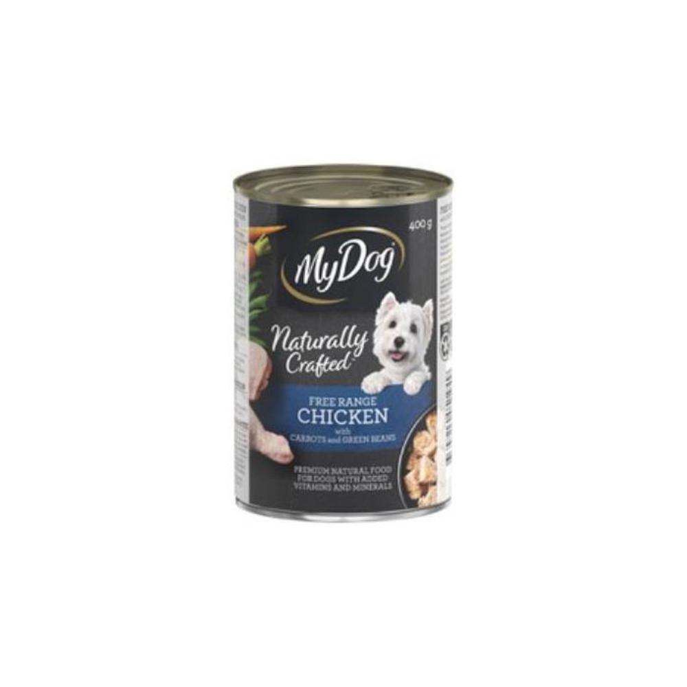 My Dog Naturally Crafted Free Range Chicken Carrots &amp; Green Beans Wet Dog Food Can 400g 3589375P
