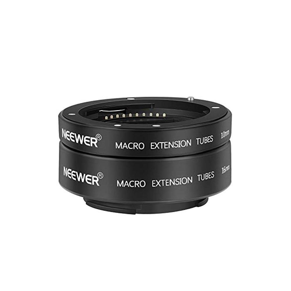 Neewer AF Auto Focus Macro Extension Tube Set 10mm 16mm Compatible with Sony E-Mount Lenses and A1 A7C A7SIII A6600 A6100 A9 II A6400 A7III NEX5T NEX3N NEX6 Load :500G B098JNFQR2