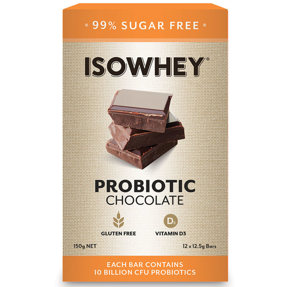 아이소웨이 프로바이오틱 초콜릿 12 x 12.5g IsoWhey Probiotic Chocolate 12 x 12.5g