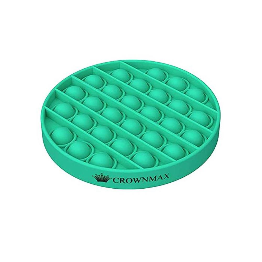 Crownmax Push Pop Bubble Sensory Fidget Toy, Autism Special Needs Stress Reliever, Anxiety Relief Toys for Kids and Adults (Round-Green) B08YJ3FNS3
