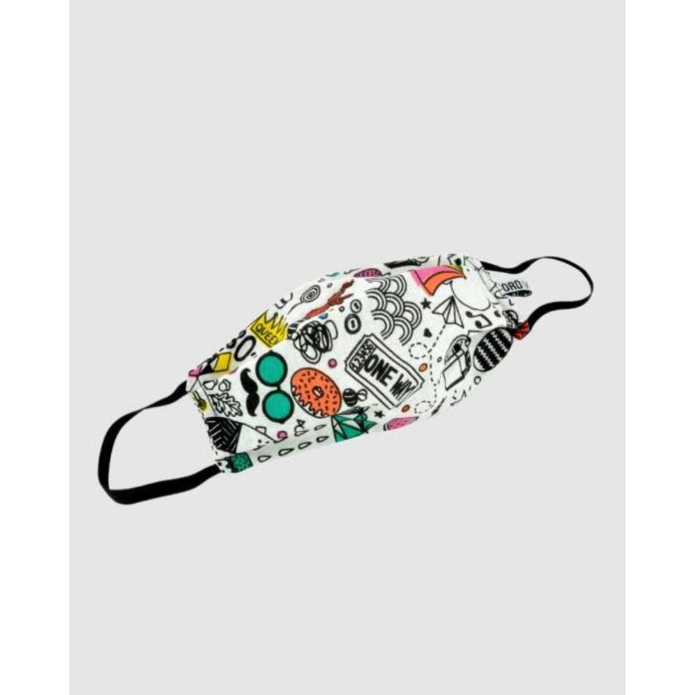 Ford Millinery Doodle Reversible Fabric Face Mask FO476AC49WJU