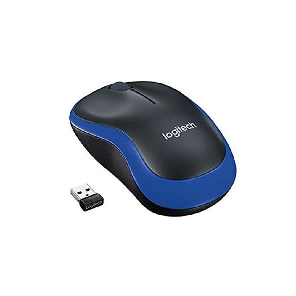 Logitech 910-002502 Wireless Mouse M185, Blue B0118K7K4O