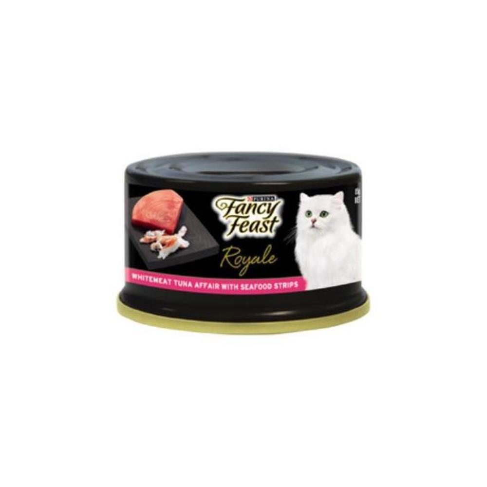Fancy Feast Royale Whitemeat Tuna Affair With Seafood Strips Canned Cat Food 85g 9515688P