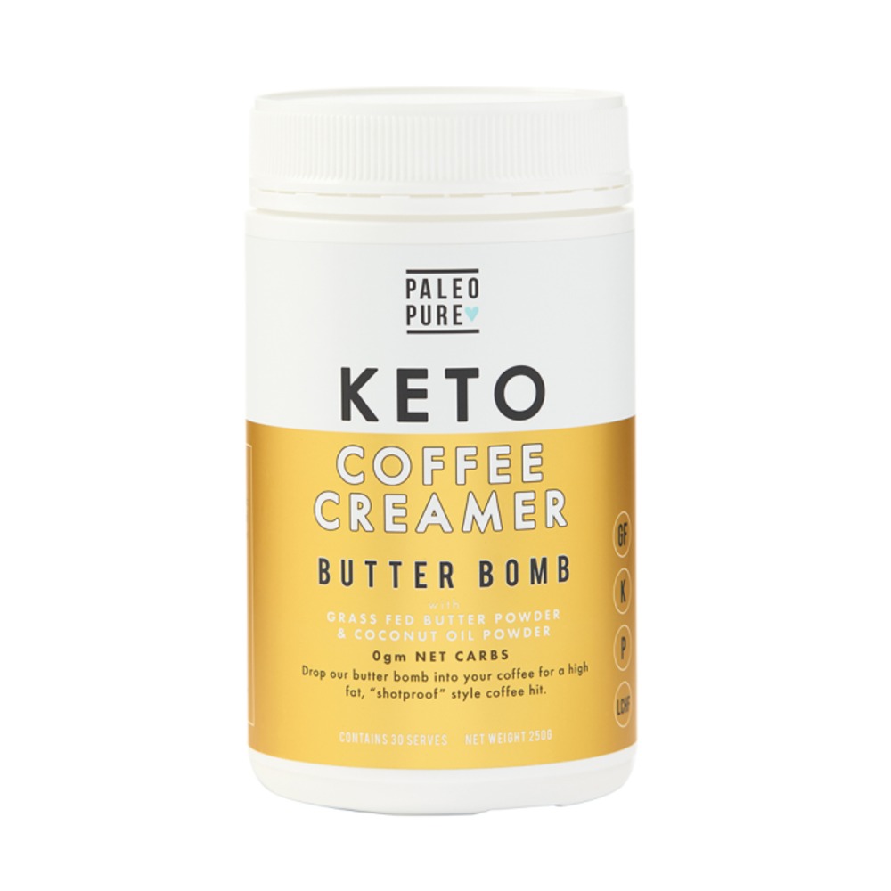 팔레오 퓨어 키토 커피 크리머 버터 봄 250g, Paleo Pure Keto Coffee Creamer Butter Bomb 250g