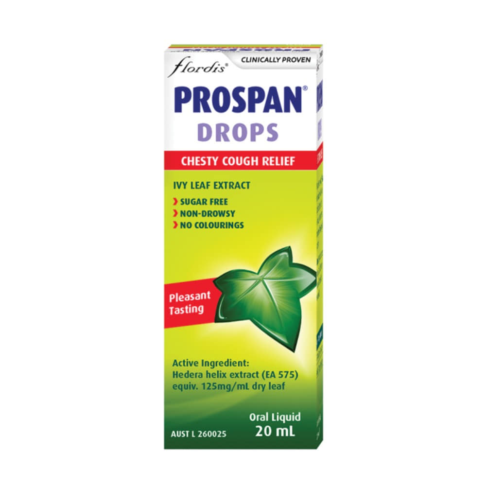 플로디스 프로스판 드롭 체스티 기침 릴리프 20ml 오랄 리퀴드, Flordis Prospan Drops Chesty Cough Relief 20ml Oral Liquid