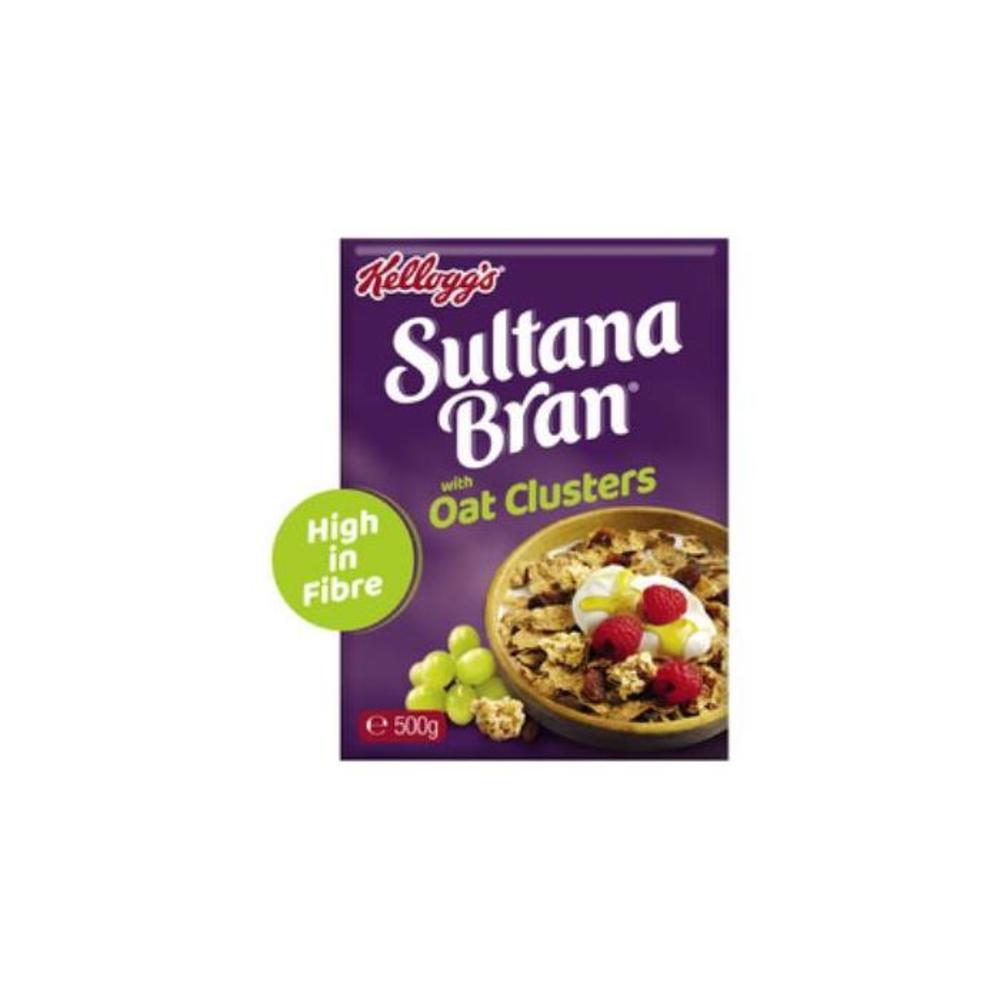 Kellogg&#039;s Sultana Bran Crunch Extra Oat Clusters 500g