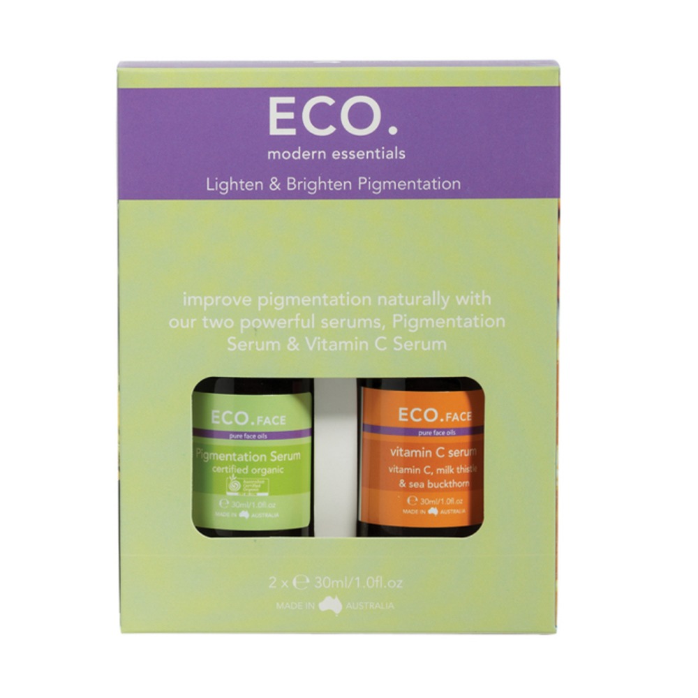 에코 모던 에센셜 페이스 세럼 듀오 라이튼) and 브라이튼 피그멘테이션 30ml x팩, Eco Modern Essentials Face Serum Duo Lighten and Brighten Pigmentation 30ml x 2 Pack