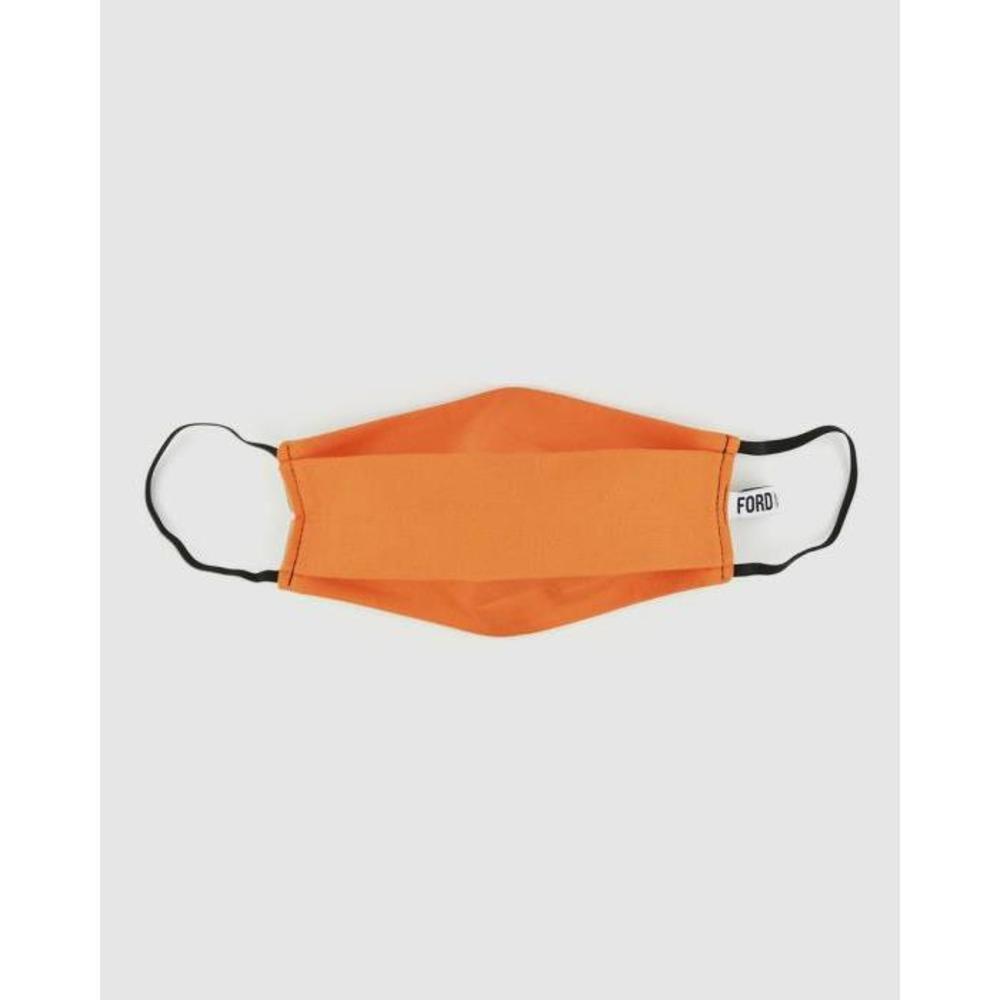 Ford Millinery Orange Reversible Fabric Face Mask FO476AC23OOQ