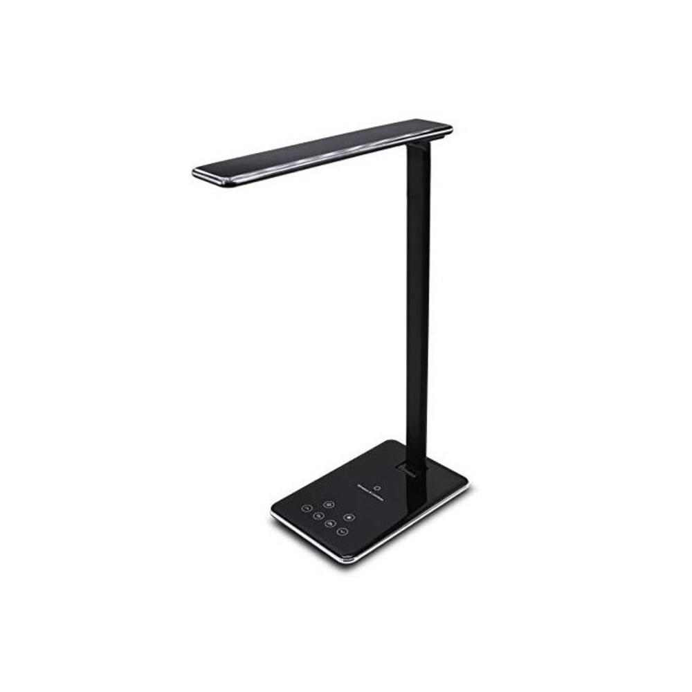 ZOESON LED Desk Light, Table Lamp with USB Charging Port Qi Wireless Charger Pad, Brightness Adjustable and Foldable B07GZJ5CMH