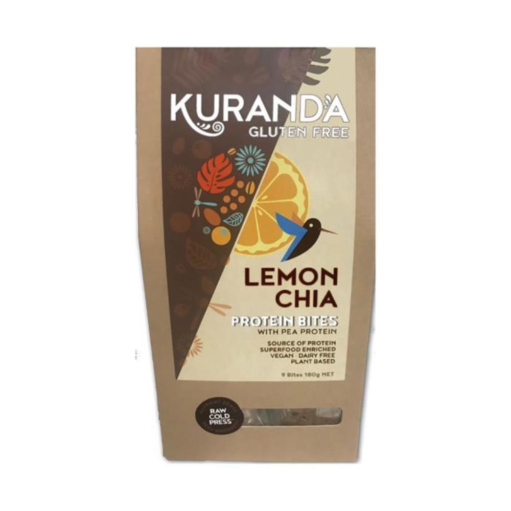 쿠란다 글루틴 프리 프로틴 바이트 레몬 치아 20g x팩, Kuranda Gluten Free Protein Bites Lemon Chia 20g x 9 Pack