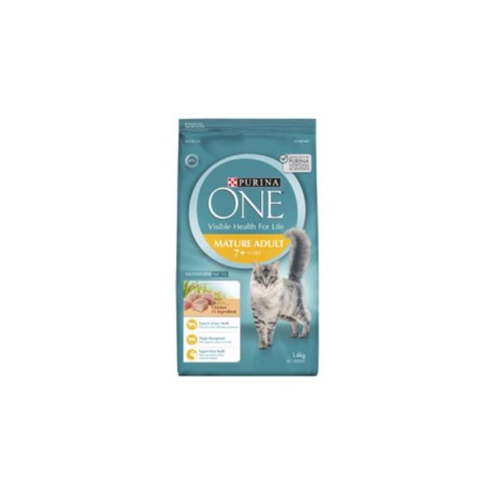 Purina One Adult Mature 7+ Chicken Dry Cat Food 1.4kg 3864469P